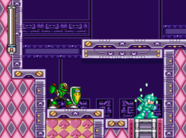 Mega Man 7 screenshot - Spring Man